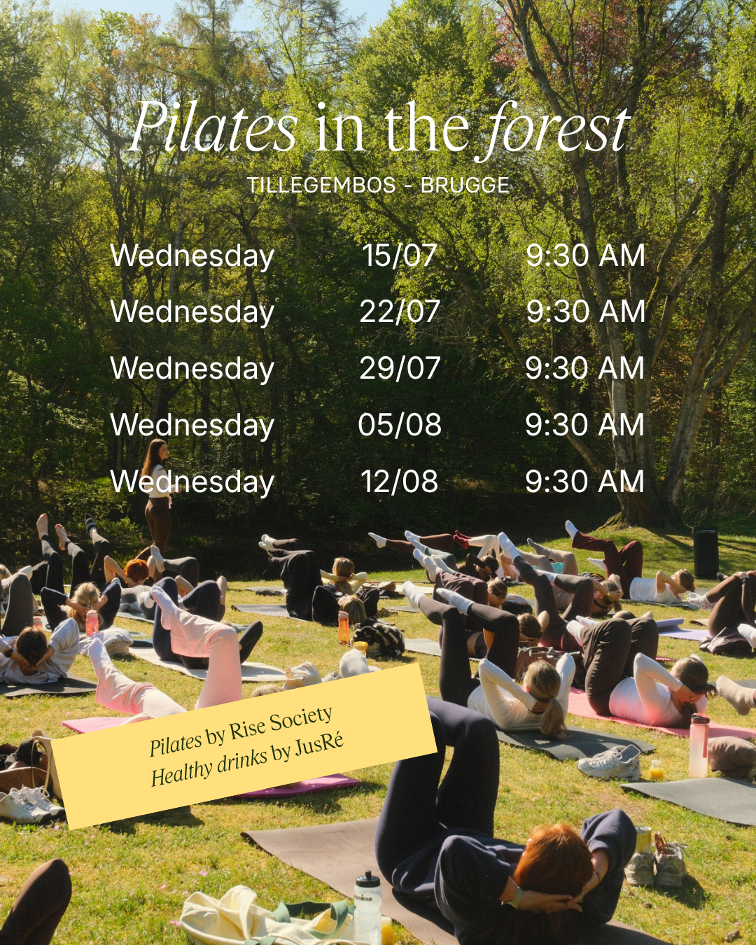 Pilates in the forest