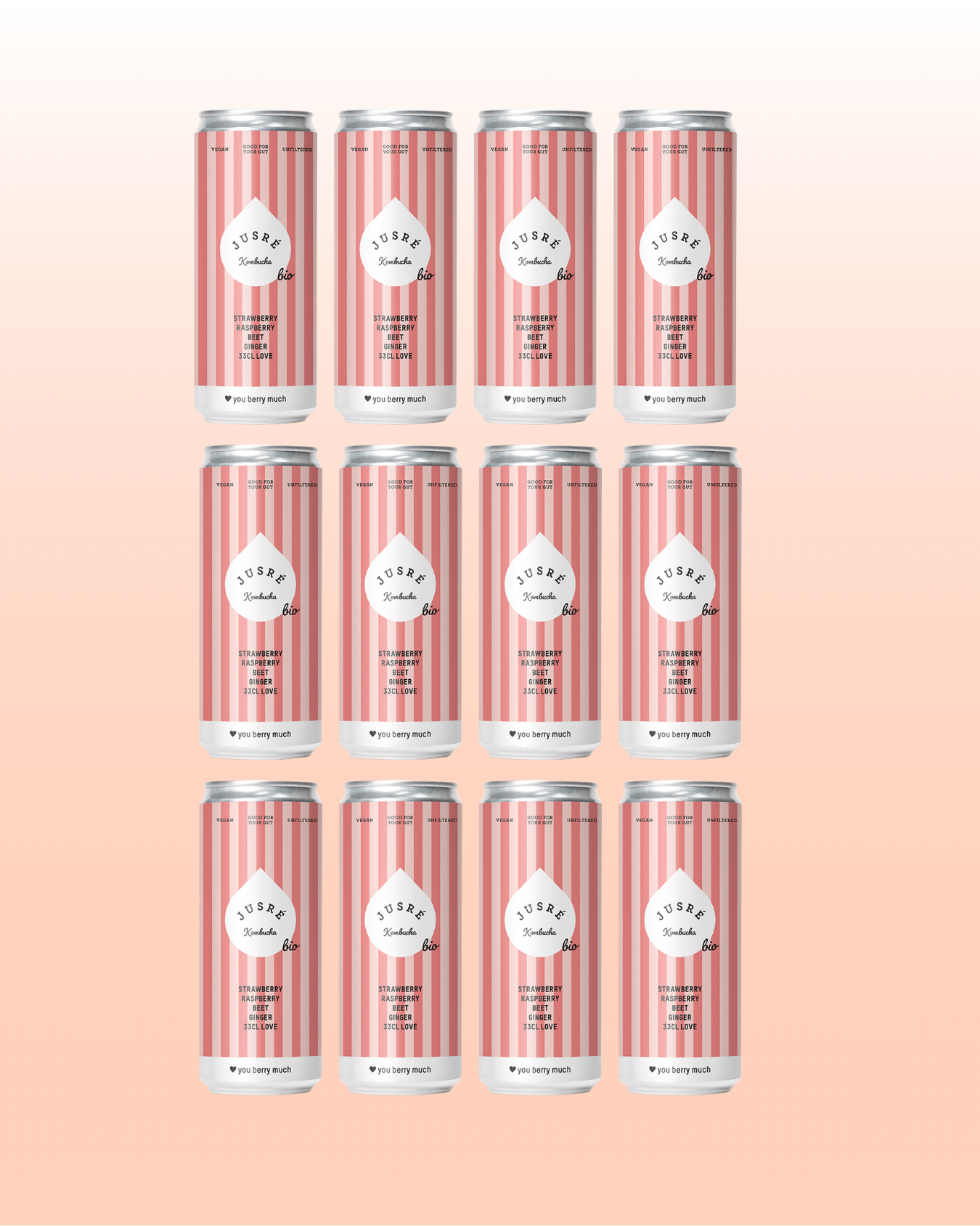 Love You Berry Much | Kombucha | 12 pack