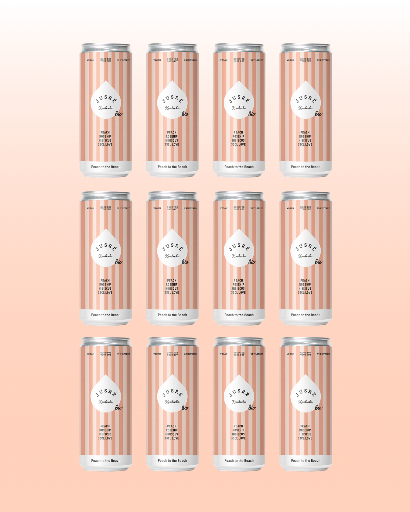 Peach To The Beach | Kombucha | 12 x 250ml