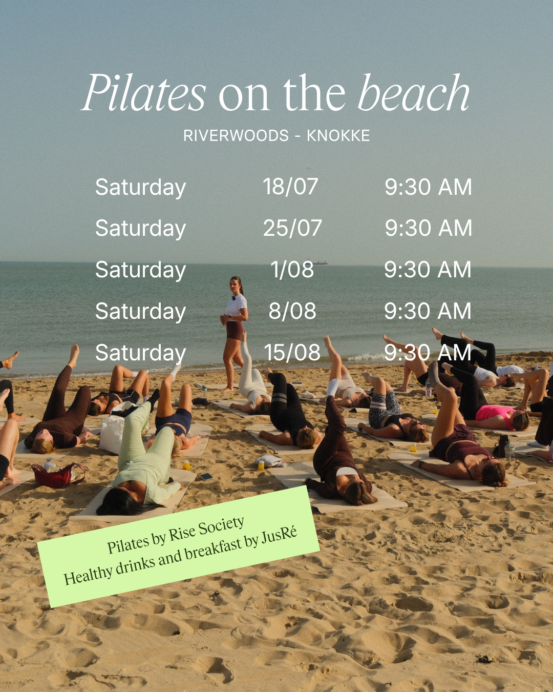 Pilates on the beach